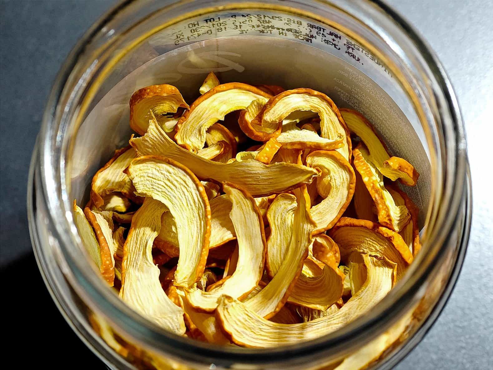 Getrocknete Zucchini aus dem Dörrautomaten