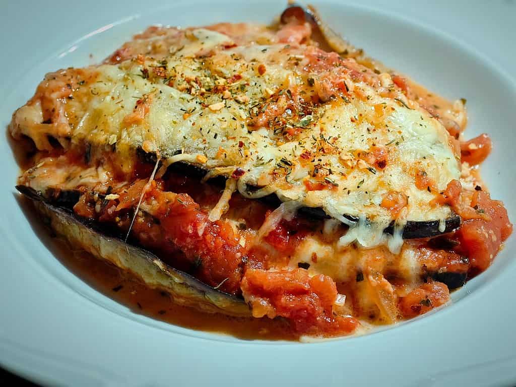 wp 17097424390005200613106166768866 Parmigiana die Melanzane - italienischer Auberginenauflauf